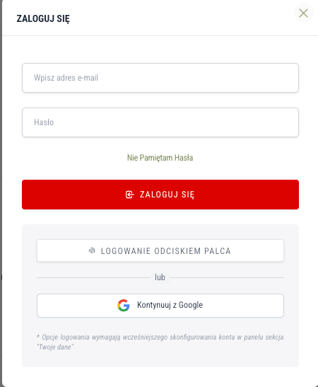 Logowanie przez Google